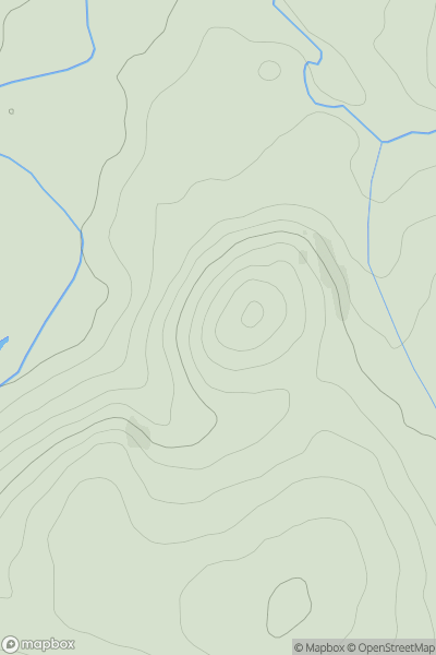 Thumbnail image for Pen y Gaer [South-West Wales] showing contour plot for surrounding peak